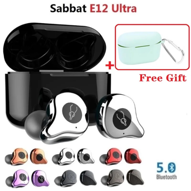 【support】 Sabbat E12 Ultra Bluetooth Earbuds 5.0 Tws Bluetooth Earphone Sports In-Ear Earbuds Waterproof Headset Wireless Charging Pk G12