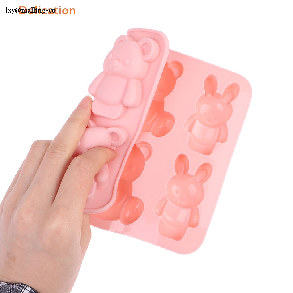 [Code CLS2404A Discount 30k Order 150k] Silicone Bear Mold Animal Cartoon Cute Chocolate Cake Making ราคา 28 บาท*ส่งฟรี