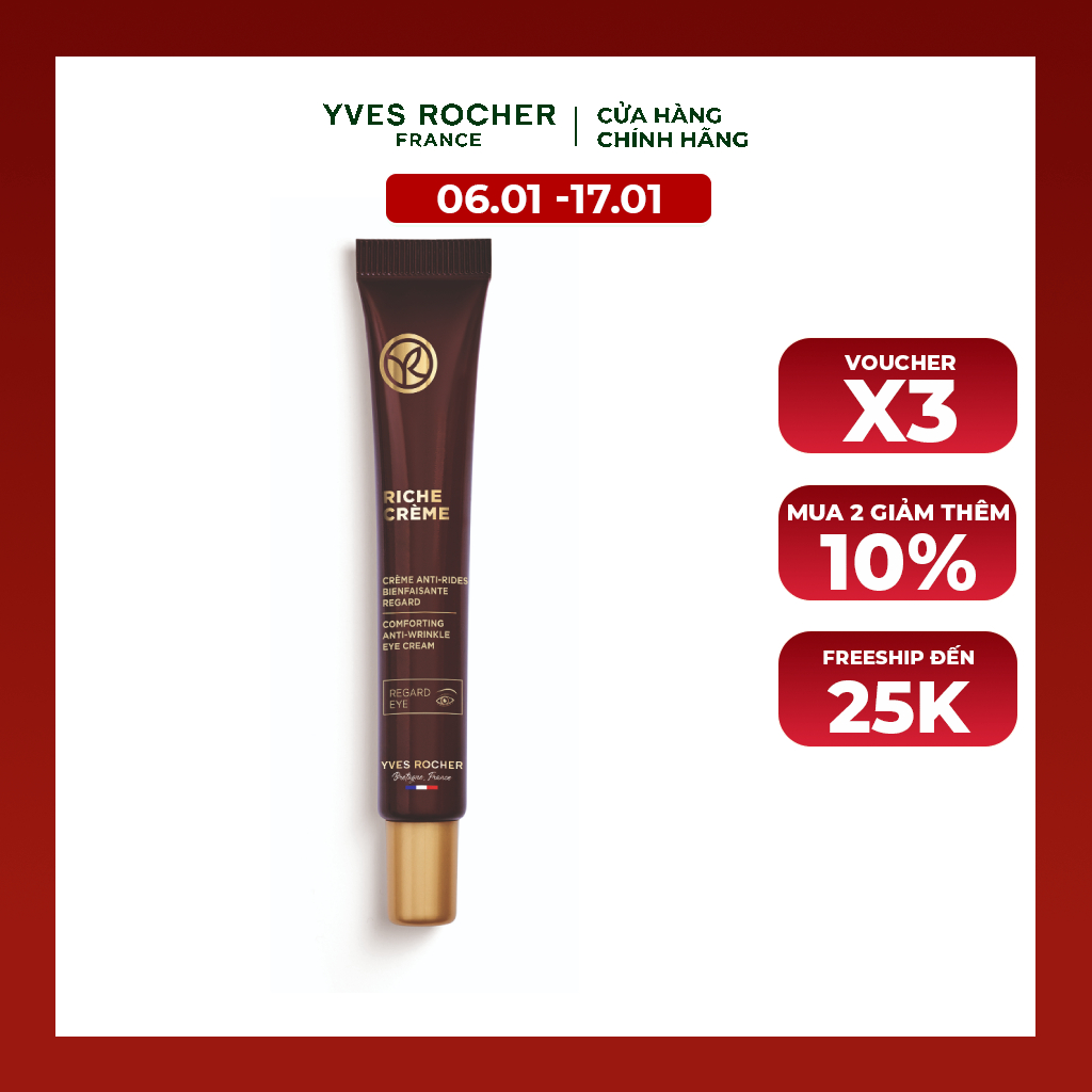 Kem Dưỡng Mắt Làm Mờ Nếp Nhăn Yves Rocher Riche Creme 14ml