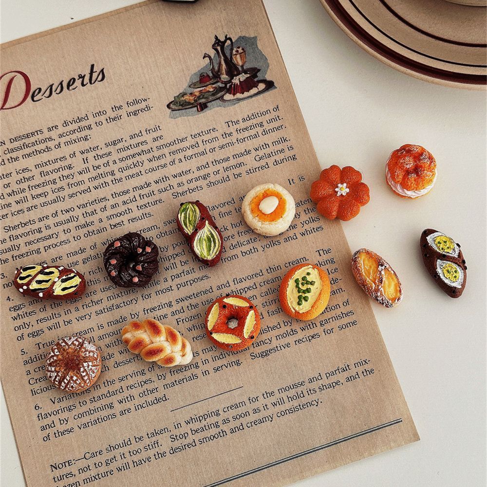 6pcs/12pcs Simulated Bread Refrigerator Magnets Whiteboard Magnetic Stickers for Home Decorationion ราคา 79 บาท*ส่งฟรี