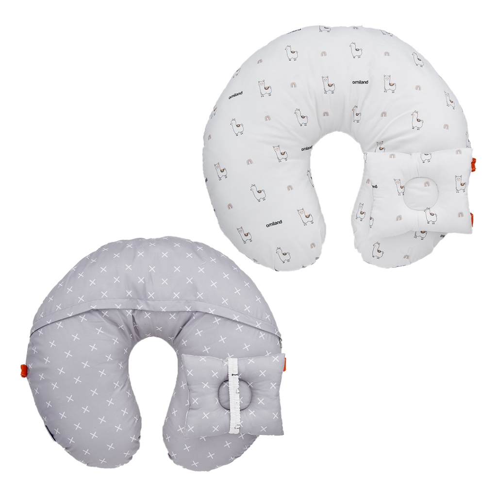 Omiland Bantal Ibu Menyusui/Busui Bayi Bulat+Bantal Lengan Alpaca Series - OB31201 OVB0062