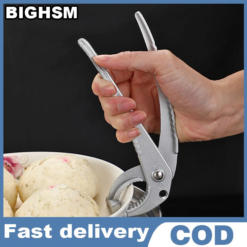 BIGHSM ที่จับกระทะอลูมิเนียมอัลลอย1ชิ้น, ที่จับหม้อแบบพกพาที่จับเครื่องครัวคลิปสำหรับตั้งแคมป์กลางแจ้งปิกนิกบาร์บีคิว ราคา 50 บาท*ส่งฟรี