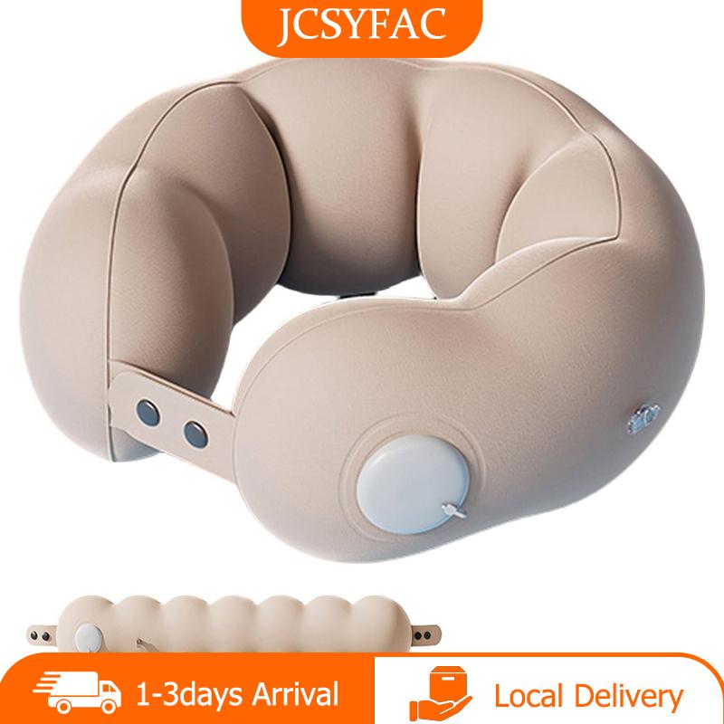 【JCSYFAC】 Inflatable du lịch cổ gối cho máy bay Train xe có thể giặt gối U hình văn phòng ngủ trưa gối, có thể điều chỉnh và mềm mại