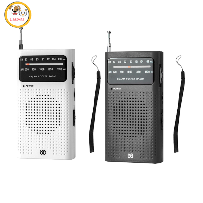 AM FM Radio Battery Operated Portable Pocket Radio Telescopic Antenna Radios Player For Senior Home Walking ราคา 216 บาท*ส่งฟรี