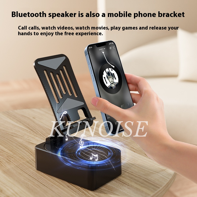 KUNOISE Smart Phone Stand with Bluetooth Speaker and Power Bank for Multimedia Use ราคา 99 บาท*ส่งฟรี