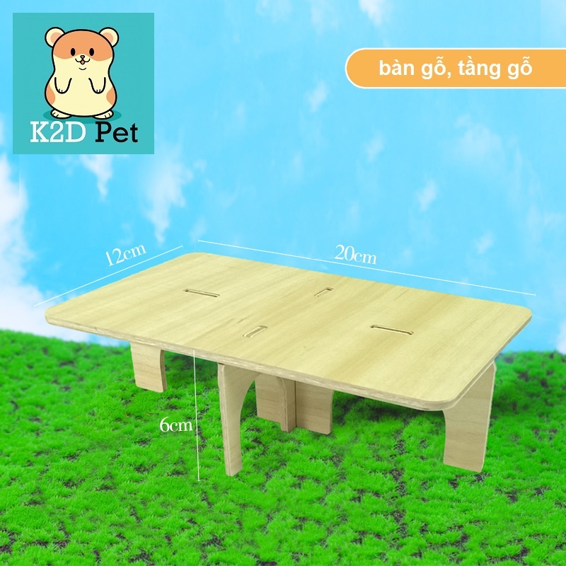 P30 Nhà ngủ gỗ hamster nhiều hình cho hamster - 5