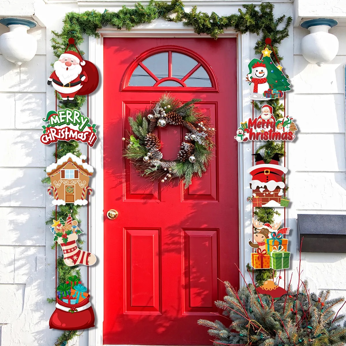 Rbckvxz Christmas Decorations Under Clearance, Christmas Door Hanger Decorations Cute Holiday Decorations Indoor Door Knob Merry Christmas