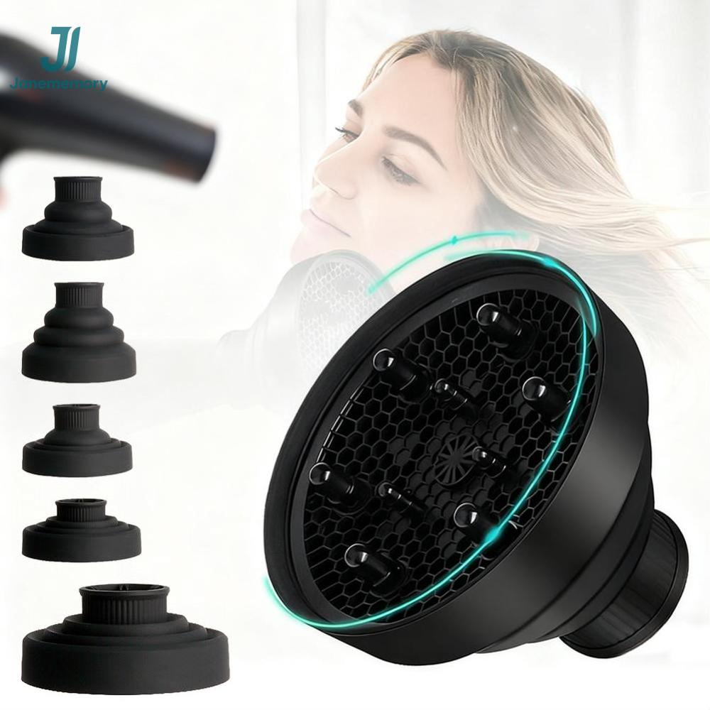 JM Silicone đầu khuếch tán Máy sấy tóc tạo kiểu tóc Phụ Kiện Dụng cụ có thể điều chỉnh nhiệt độ phù hợp phổ quát tóc Loa sấy tóc xoăn đĩa máy sấy tóc xoăn khô Blower