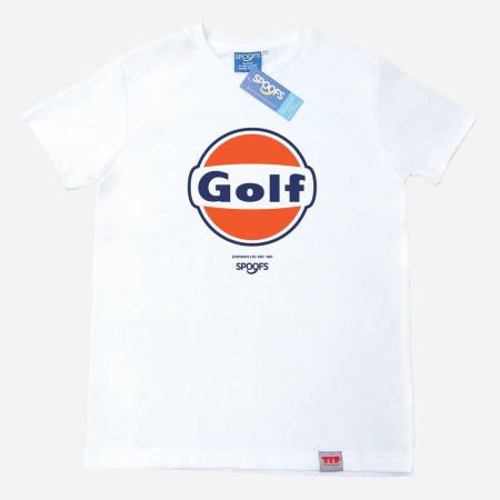 Spoofs Golf White For Men T shirt