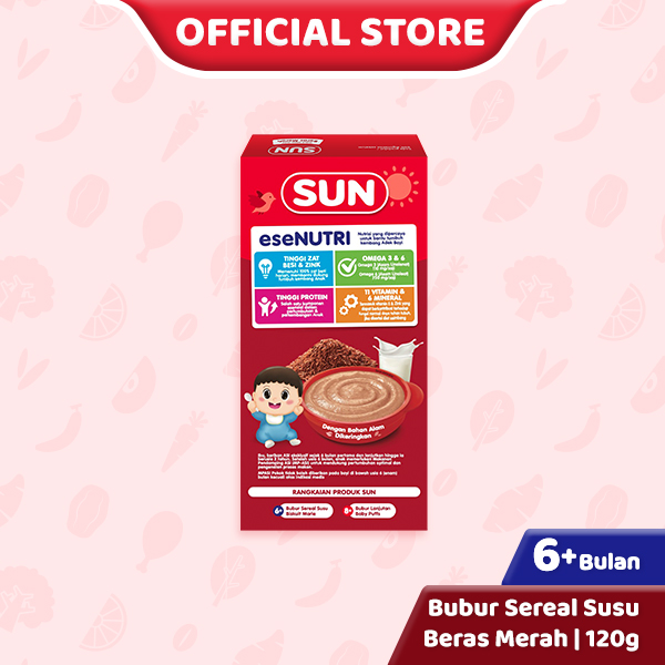 SUN Bubur Bayi 6+ Beras Merah Box 120 Gr