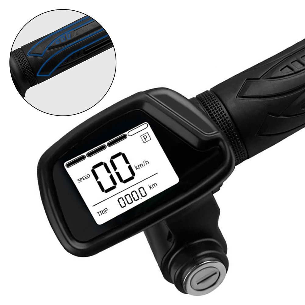 【Thời trang tự động】 tay nắm bướm ga Tương thích với pin lithium 48V có thông tin LED