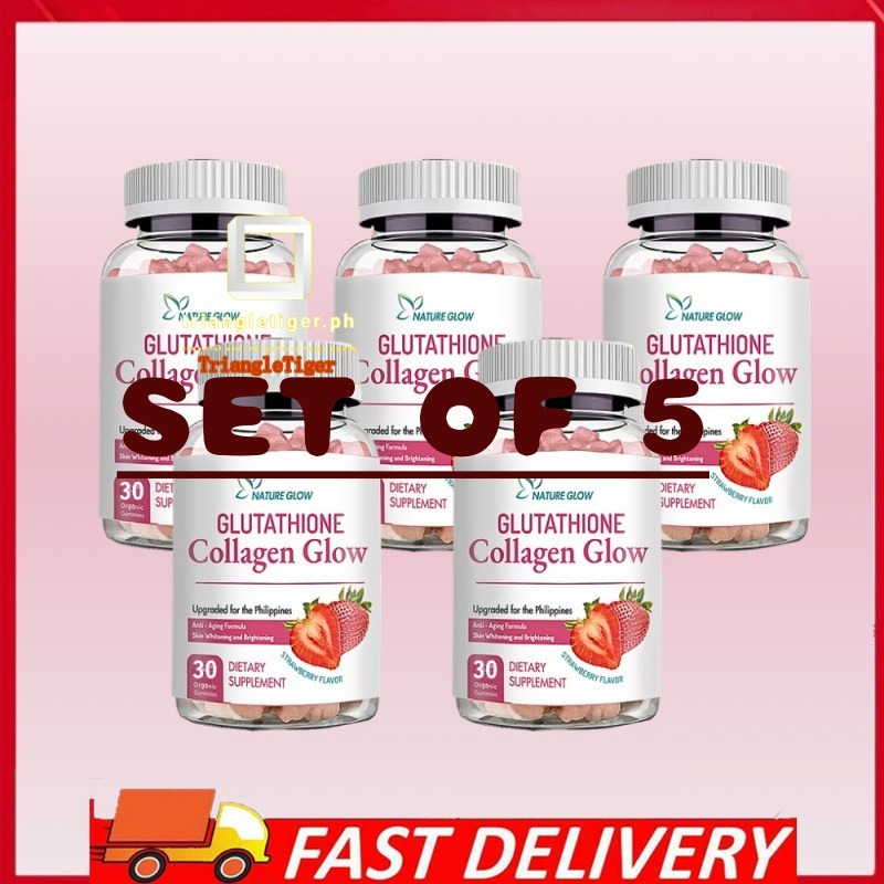 Nature Glow Glutathione Collagen Gummies - Anti-Aging Whitening Skin  Vitamins