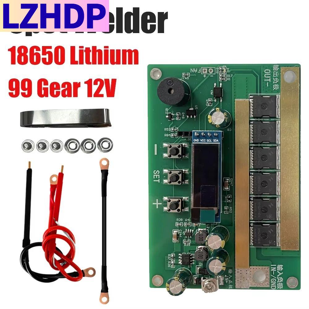 LZHDP Màn hình kỹ thuật số thông minh Bộ bảng điều khiển máy hàn Bút hàn đồng Hiển thị thời gian thực Mô-đun máy hàn điểm 12V 99 bánh răng Bền bỉ Đánh dấu rõ ràng Bộ dụng cụ hàn điểm Dành cho pin lithium 18650 Giá 707,104 Đồng*Miễn phí vận chuyển