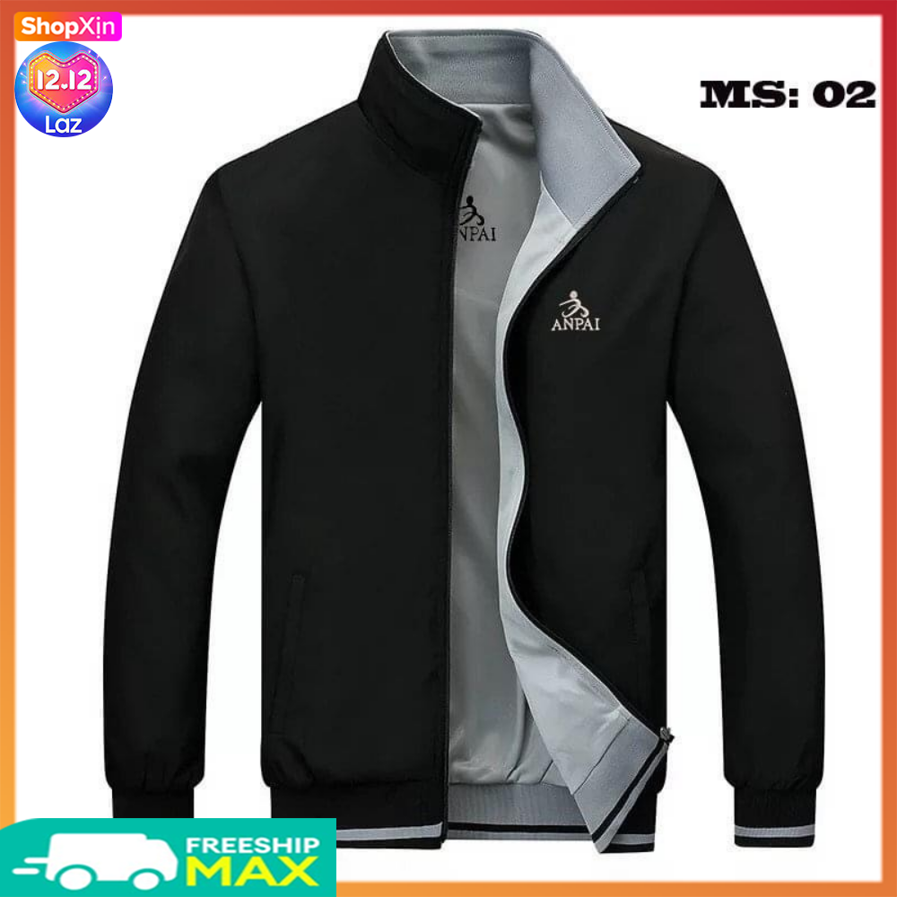 Áo khoác dù nam 2 mặt cao cấp áo khoác gió nam cổ cao chống nắng áo khoác chống thấm[FREESHIP]