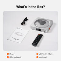 Fosi Audio Merak CD Player HiFi Desktop CD Player DAC Headphone Amplifier CS43131 CD Ripping USB Playback Optical Output