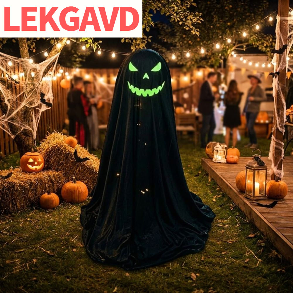 LEKGAVD สว่างไสว ของตกแต่งผีตั้งพื้นสำหรับวันฮาโลวีน ปรับได้ ไฟ LED แบบนุ่มนวล ผีเรืองแสงกลางแจ้ง ประกอบง่าย กอธิค หุ่นผีเรืองแสงสุดน่ากลัว อุปกรณ์จัดงานปาร์ตี้ ราคา 553 บาท*ส่งฟรี