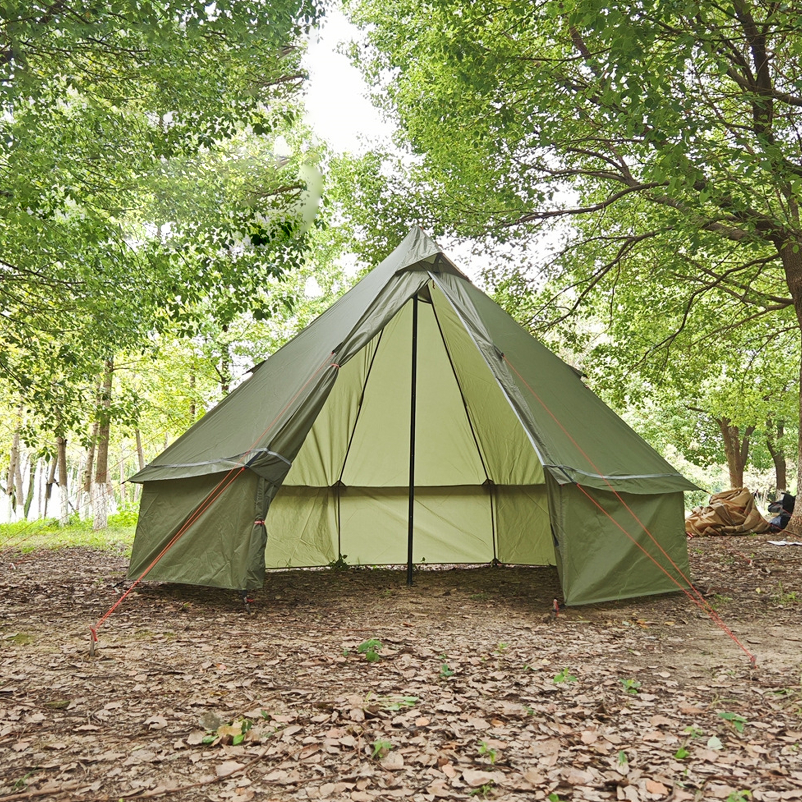 TOMSHOO People Tipi Tent With Stove Pyramid With 2-4 Stove · v3