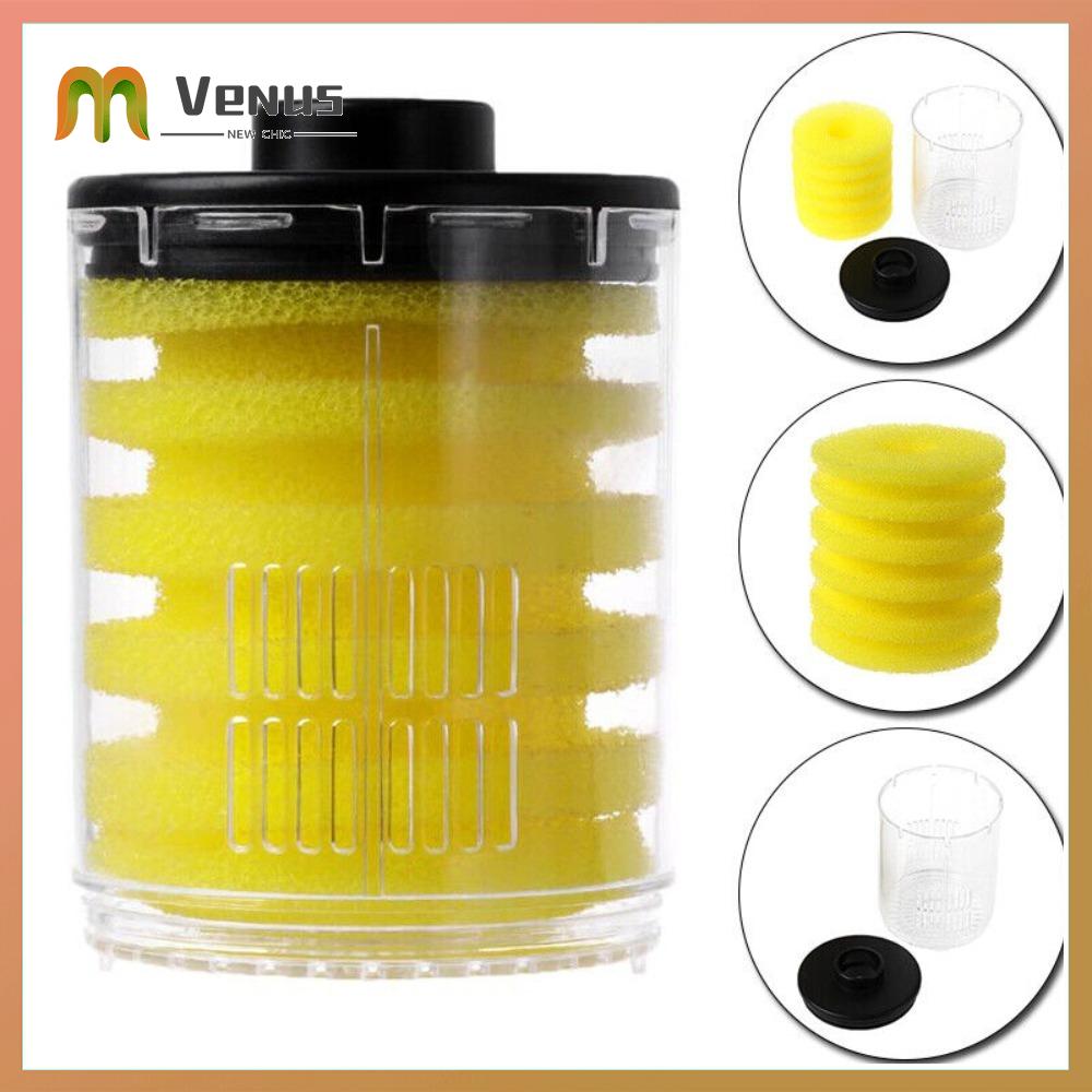 PZJBDI SHOP Thay thế sinh hóa nội bộ Miếng bọt biển Lọc Bể cá Dụng cụ bơm không khí Phụ kiện bể cá lọc hình tròn Di động Bông lọc hình trụ