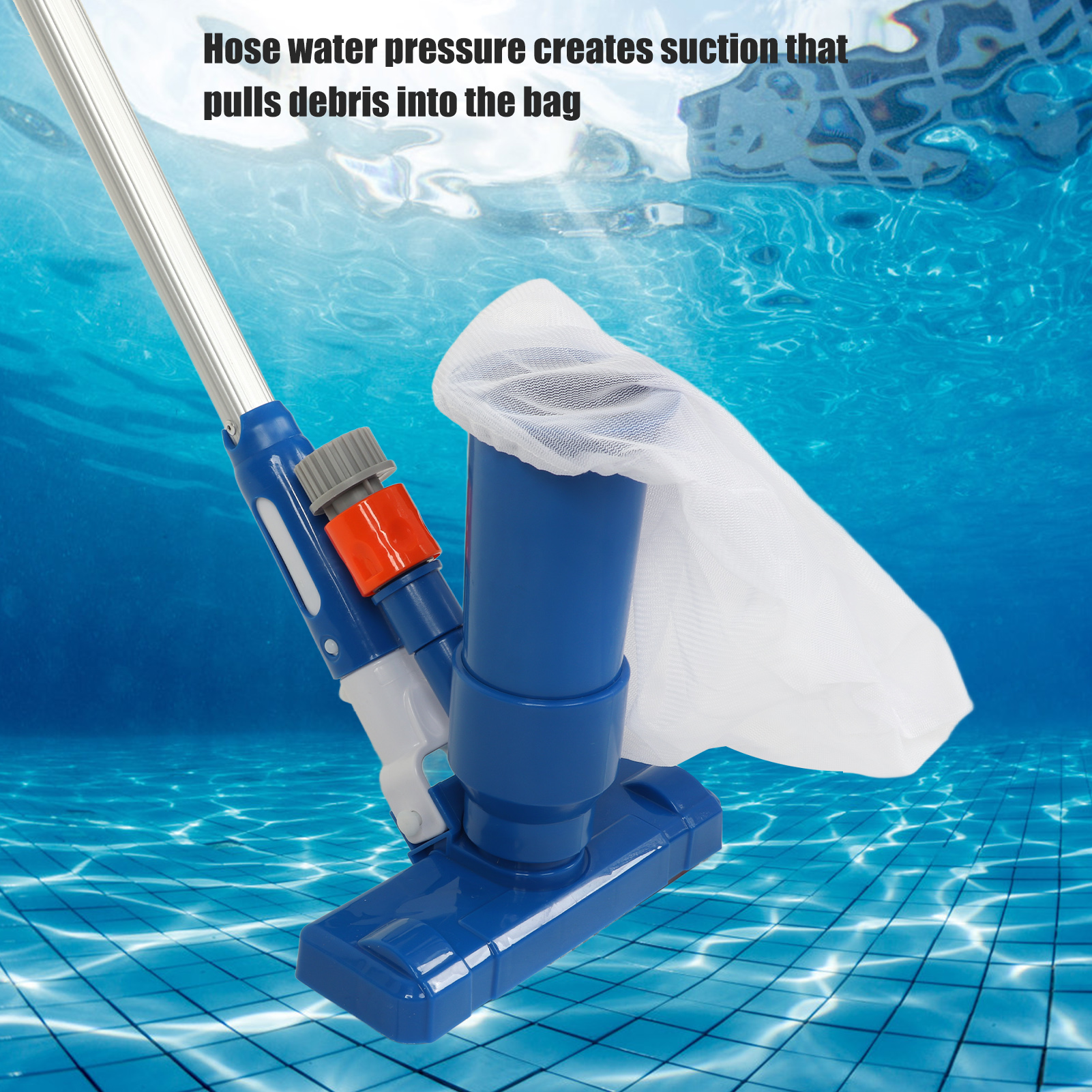 Pool Vacuum Jet Hydraulic Drive Underwater Cleaner for Pond ราคา  469 บาท*ส่งฟรี