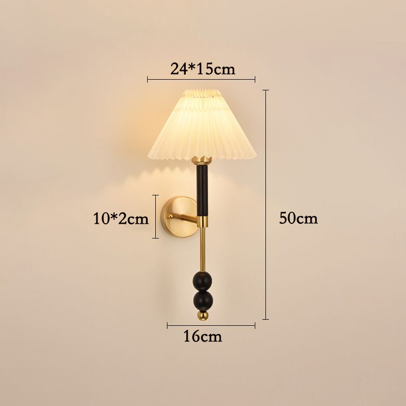 Japanese Style Wabi-Sabi Wall Light Retro Fabric Wall Lamp For Decorating Bedroom/Living Room/Kitchen/Stairs