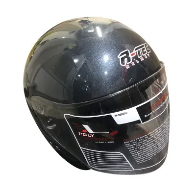 RTEC XBO2-XTRH Open Face Motorcycle Helmet - PSB Approved ( Matt Grey) ( Matt Grey)