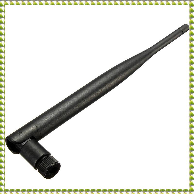 (MUQE) 2.4GHz 5DBI Antenna Booster WIFI Omnidirectional RP-SMA WLAN For Modem Router