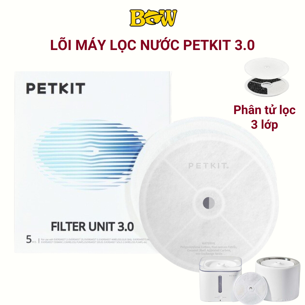 Miếng Lọc Nước Petkit 3.0 Lõi Lọc Thay Thế Dành Cho Máy Lọc Nước Tự Động Filter Unit Petkit Eversweet