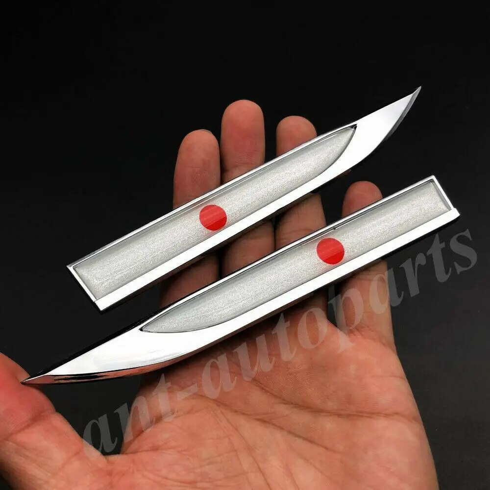 【New arrival】 Metal Japan Japanese Flag Jdm Car Fender Auto Emblem Badge Decals Sticker