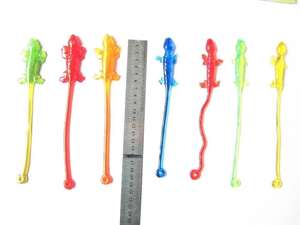 1pcs mới lạ sản phẩm đồ chơi chơi khăm thằn lằn động vật chất nhờn nhớt leo Mô hình nhân vật đồ chơi vui nhộn cho trẻ em prank