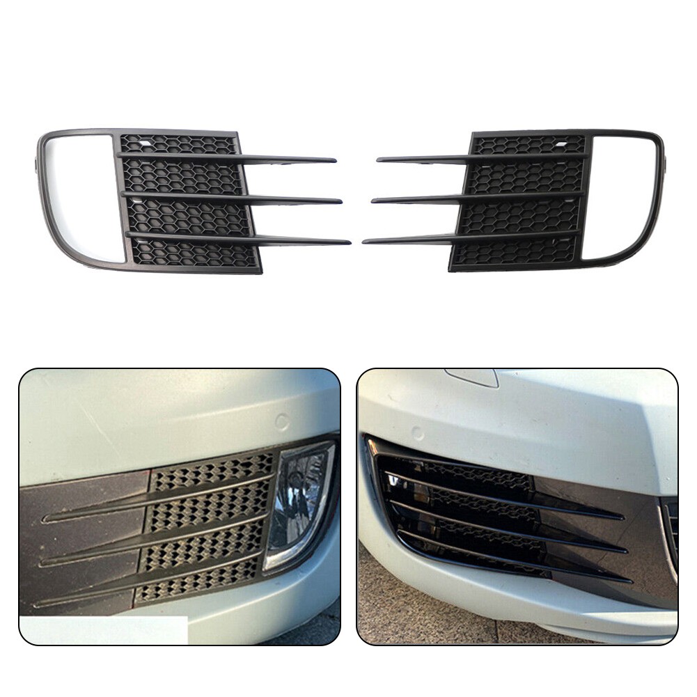 Mileauto cho Golf 6 Cho Mk6 2008 2013 Đen đèn sương mù Bìa Đèn Nướng Mui Xe (Trái + Phải) Giao Hàng Nhanh Chóng