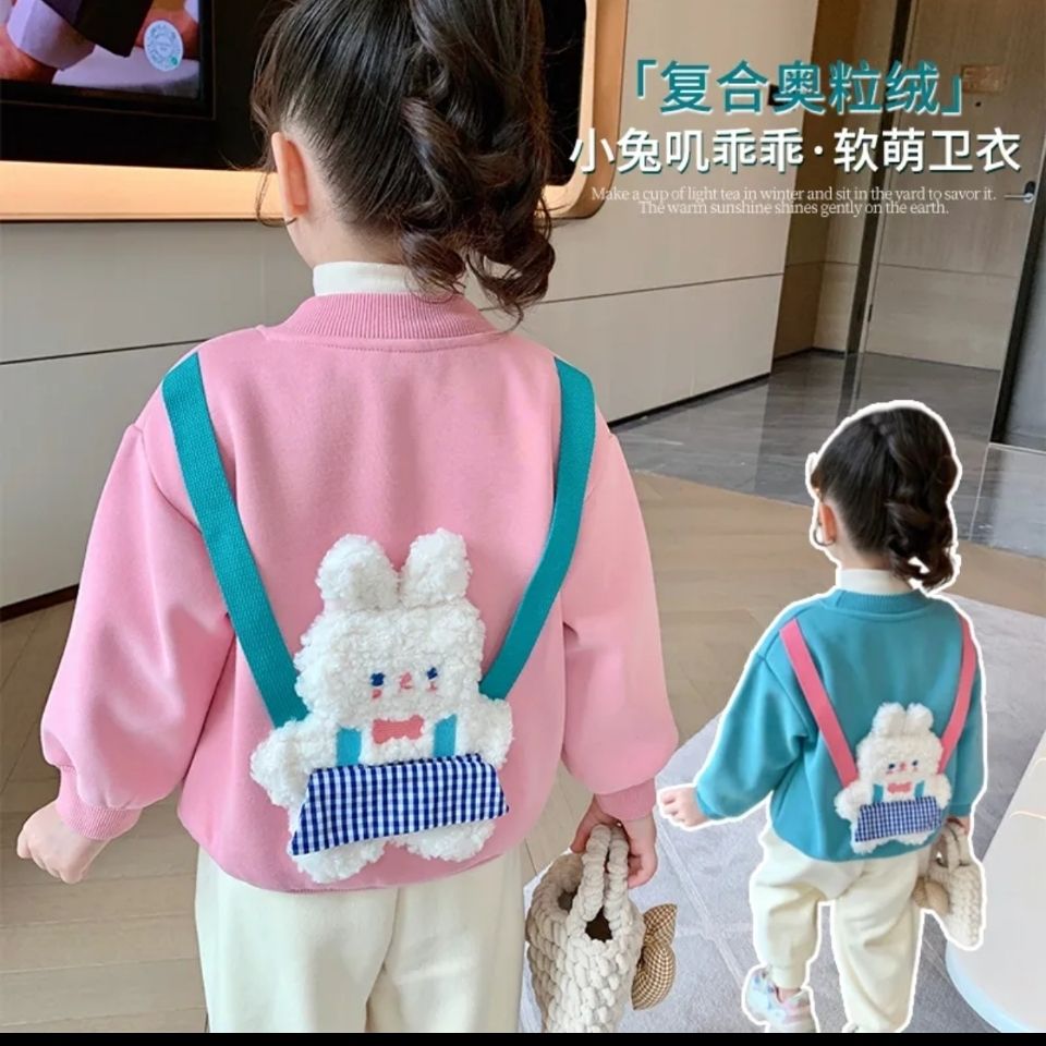 Áo len cho bé gái mùa thu và mùa đông áo quần áo trẻ em thời trang cho bé gái mới trang phục mùa thu