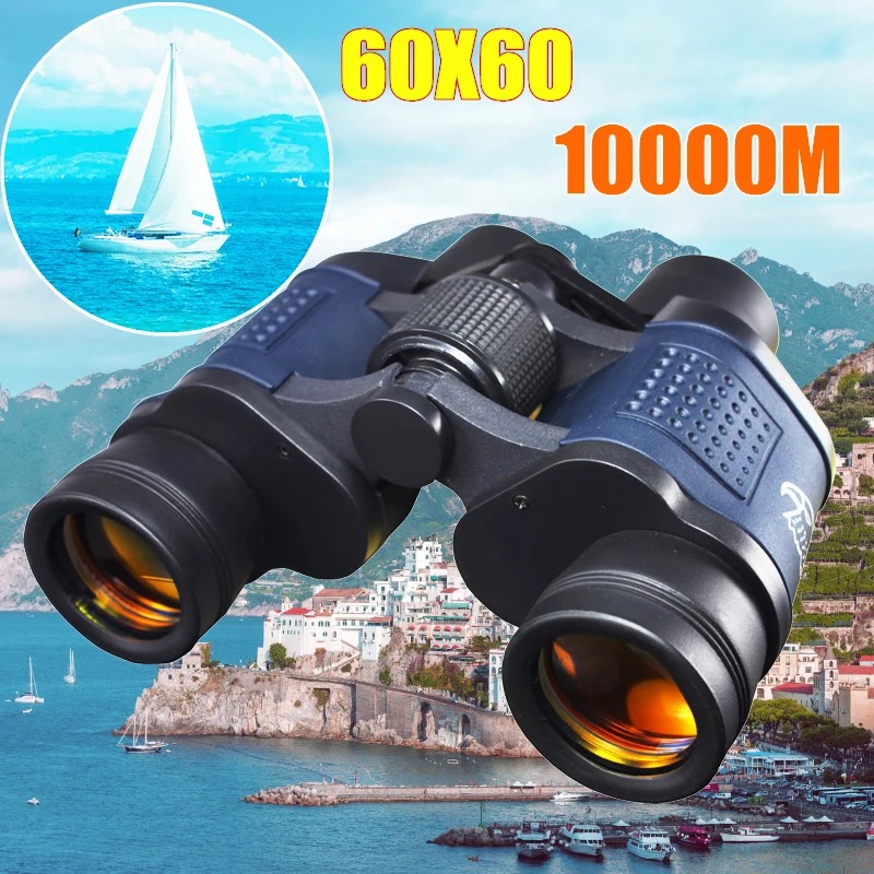 HD 10000M 60X60 Binoculars Telescope Optical Fixed Zoom High Clarity Night Vision Binocular For Outdoor ราคา 729 บาท*ส่งฟรี