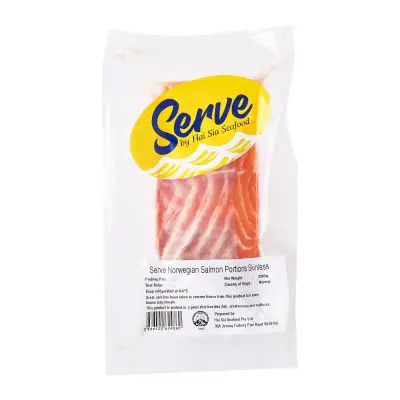 Serve by Hai Sia Seafood Fresh Norwegian Salmon Portion Skinless