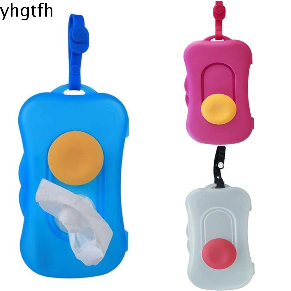 YHGTFH Niêm phong tốt Hộp khăn giấy ướt cầm tay Không chứa BPA Không thấm nước Hộp đựng khăn giấy trẻ em Hữu ích Khăn lau giữ tươi Hộp đựng khăn lau Chuyến đi