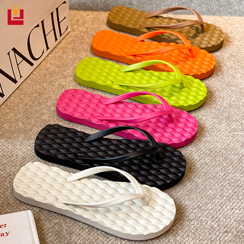 Foot Style-Summer Men's and Women's Comfortable Flip Flops Soft Eva Shoe Sole Non-Slip Breathable Lightweight Indoor and Outdoor Suitable - ยี่ห้อ YONUO ราคา 85 บาท*ส่งฟรี