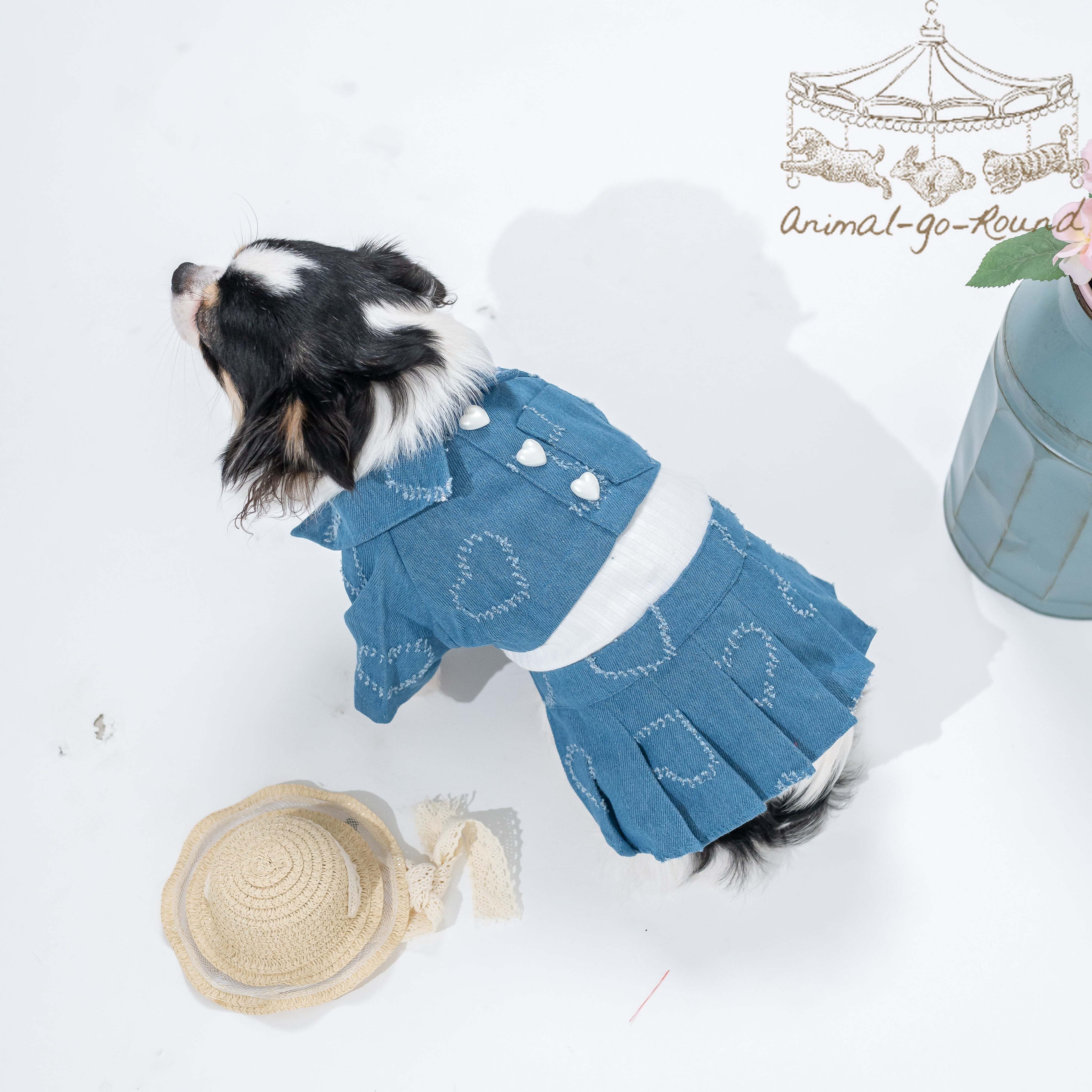 Animal-Go-Round เสื้อผ้าเครื่องแต่งกาย สัตว์เลี้ยง, หมา, แมว, สุนัข รุ่น Cherie de Jeans Dress ราคา 650 บาท*ส่งฟรี