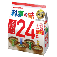 Marukome Ryotei No Aji Instant Miso Soup Assorted Flavor Value Pack 12/24Servings Directly from Japan