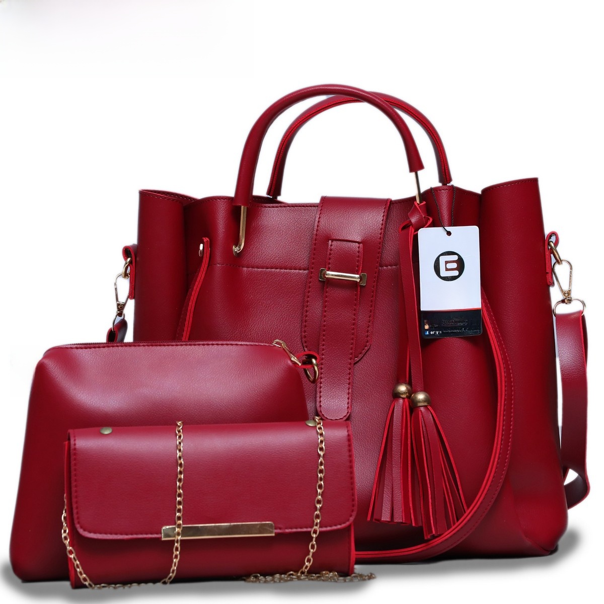 3 pcs Women handbags ladies handbags for women leather / women shoulder bags / shoulder bags for girls / bags for women / shoulder bags for women , women travel bags / women tote bags / crossbody fashion bags / shoulder hand bags