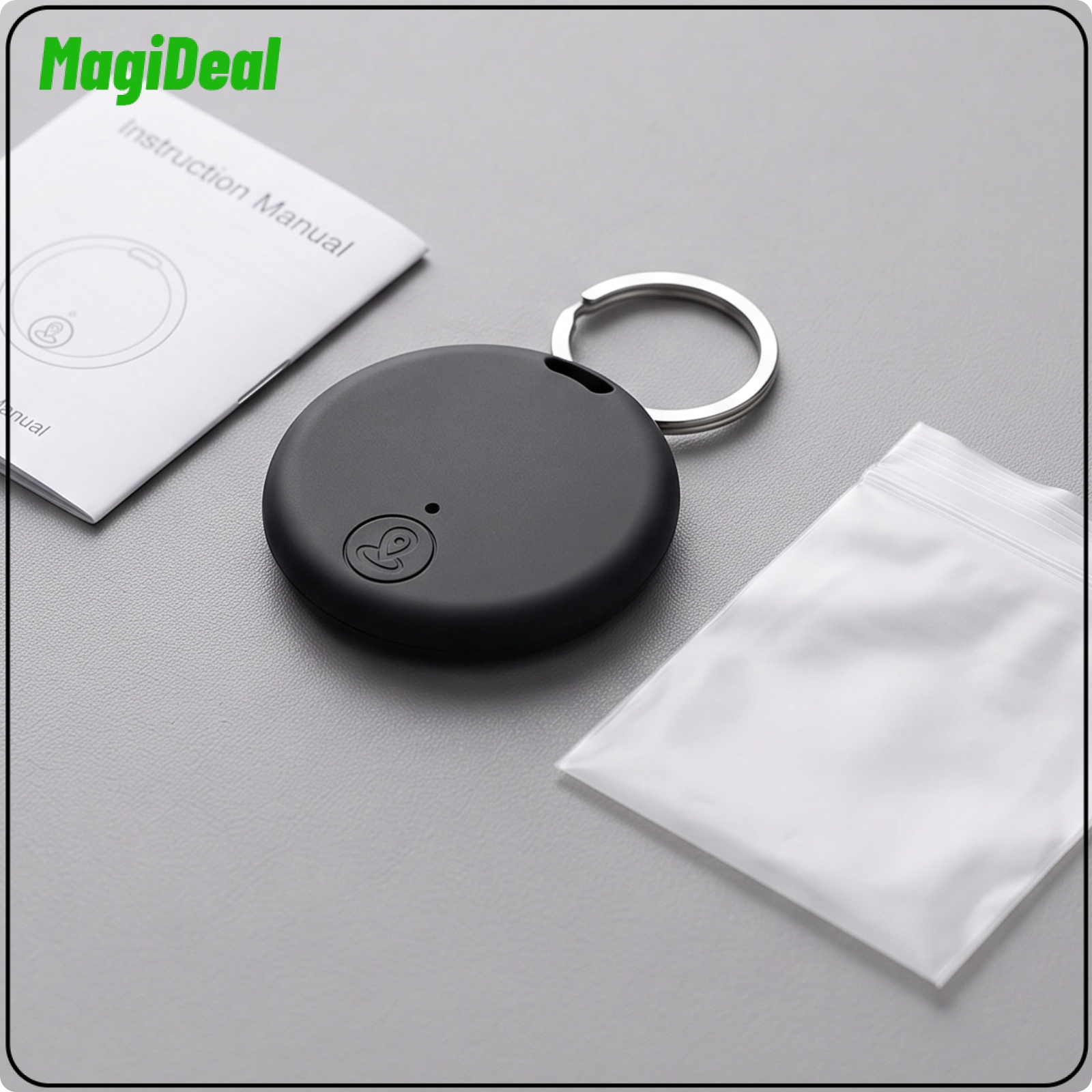 MagiDeal Compact Bluetooth Tracker with Key Loop Lightweight Bluetooth Tracker Single-Tap Locator Tag Wireless for Elderly, Luggage ราคา 486 บาท*ส่งฟรี