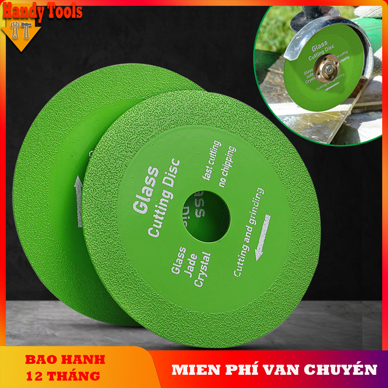 Lưỡi Cắt Kính Gạch Men 100mm - Dùng Máy Mài Đĩa Đá Cắt Kim Cương Cắt Sạch Mịn