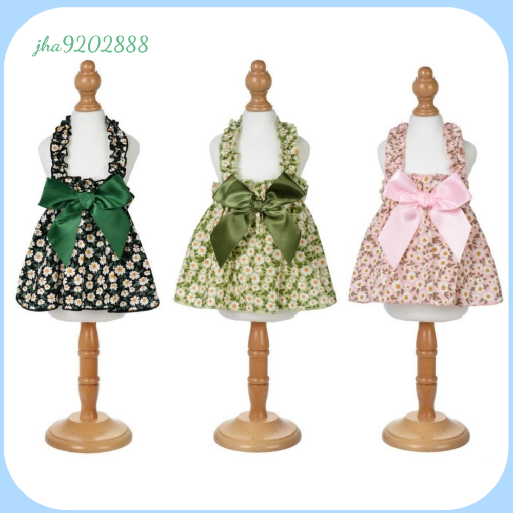 JHA9202888 Chất liệu cotton Váy cho chó Cung Mẫu hoa cúc Trang phục tiệc thú cưng  Mùa hè Váy công chúa cho thú cưng Quần áo hàng ngày cho thú cưng