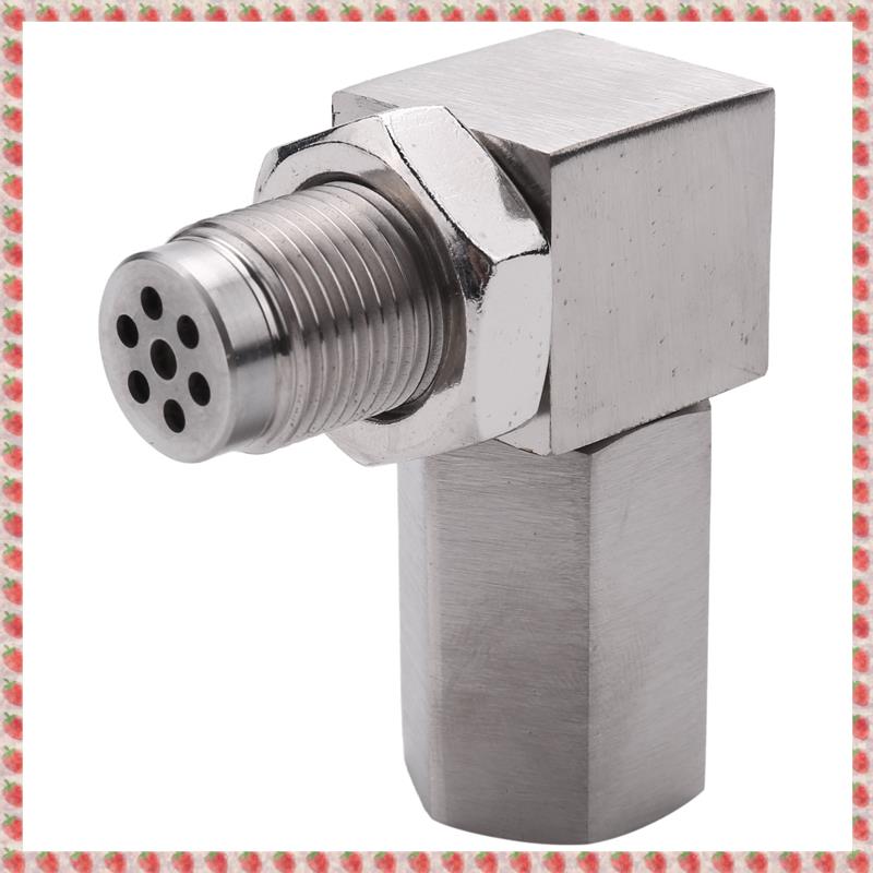 90 Degree CEL Check Engine Light Bungs Oxygen O2 Sensor Socket Real Mini Catalytic Converter 201 Stainless