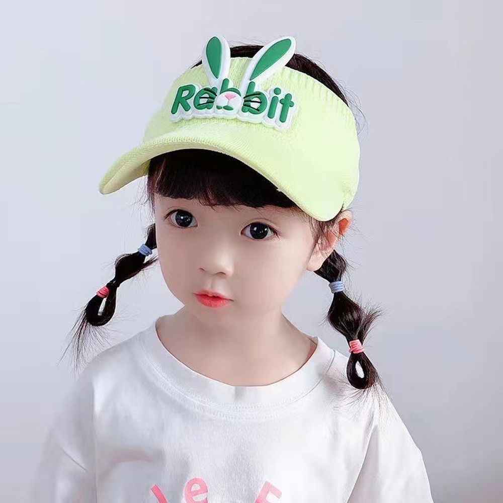 LILILIO Có thể điều chỉnh Dễ thương Thể thao Rắn Màu Sắc Mùa hè Kem chống nắng Hàn Quốc Phong Cách Cap Phim hoạt hình Của trẻ em Sun Hat Rỗng Top Cap