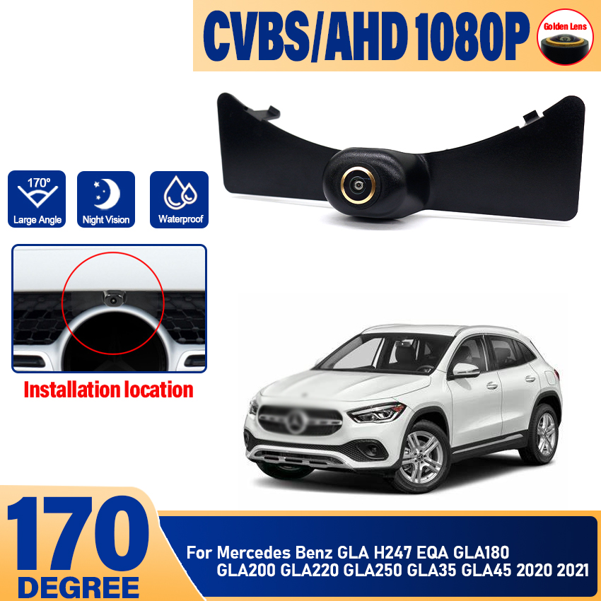 【original】 Car Front View Parking Positive Logo Camera For Mercedes Benz GLA H247 EQA GLA180 GLA200 