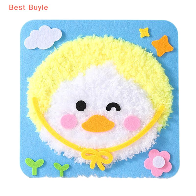 💖Best Buyle Tự làm thêu búp bê thiết lập cho trẻ em, May nghệ thuật và thủ công mỹ nghệ kit, dễ dàng để làm phim hoạt hình động vật may dự án sợi Board