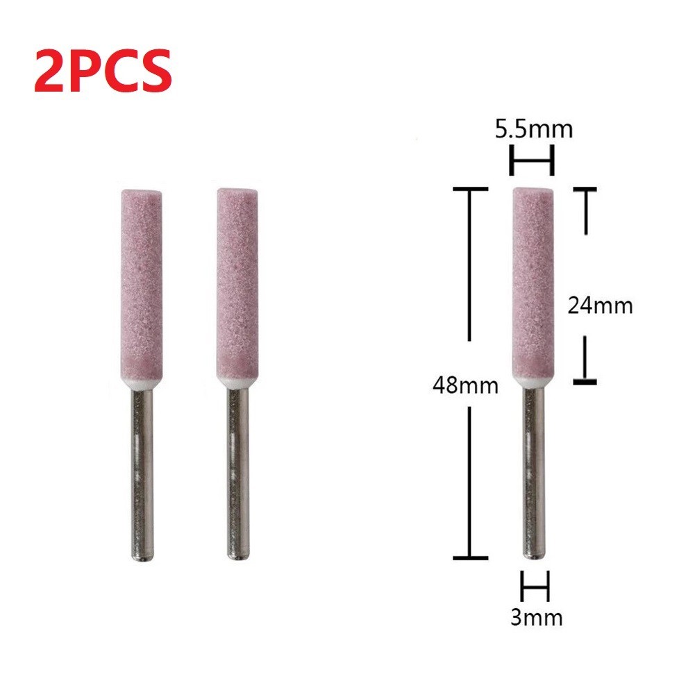【Unirax】 2 chiếc đầu bánh xe chạm khắc máy khoan cưa xích Mài 3mm 4/4 8/5mm
