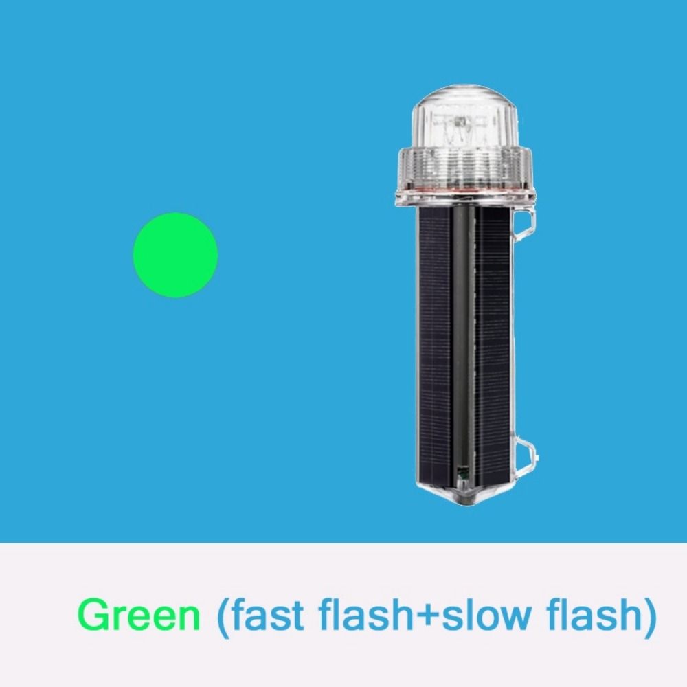 WAPKTY IP7X Chạy bằng năng lượng trời Đèn cảnh báo Dấu lưới/vị trí Đèn định vị Hàng Hải Biển nhấp nháy Đèn tín hiệu