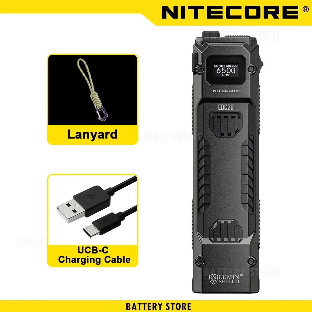 NITECORE Original EDC29 Flashlight Portable Light Pocket Light EDC Key Light Keychain Flashlight Camping Torch Hiking Lantern
