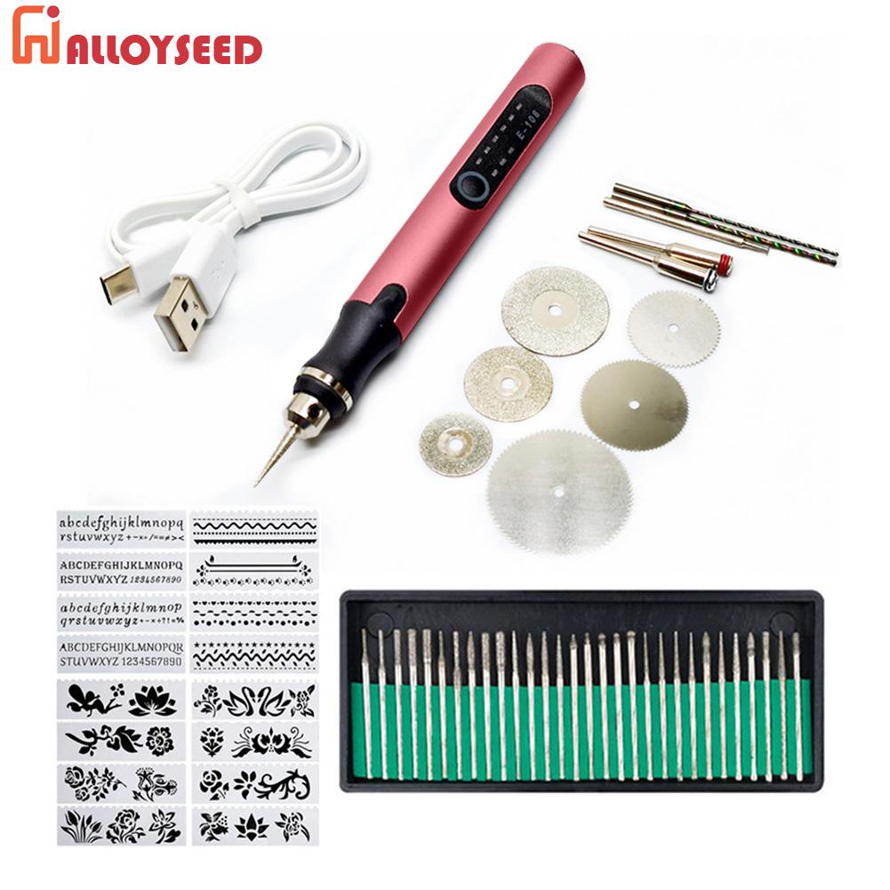 Chế biến gỗ Bút khắc sạc khoan điện Bút Khắc 3 bánh răng đa năng có thể điều chỉnh cho gốm kim loại nhựa