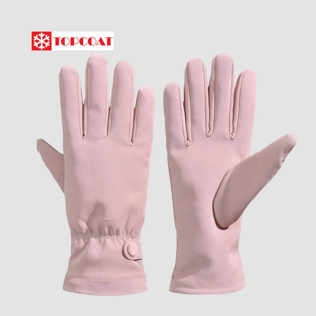 TOPCOAT ถุงมือกันหนาว กันหิมะ ทัชสกรีนได้ บุขนด้านในสำหรับผู้หญฺิง ชมพู เทา ม่วง น้ำตาล ดำ (1 คู่) Freesize ราคา 390 บาท*ส่งฟรี